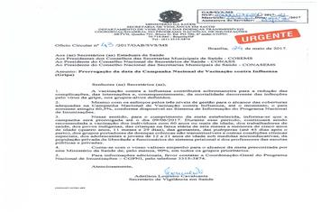 VACINAÇÃO CONTRA A INFLUENZA(GRIPE)